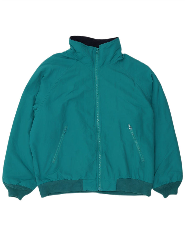 Ανδρικό μπουφάν LANDS END Windbreaker UK 42/44 Large Green Nylon