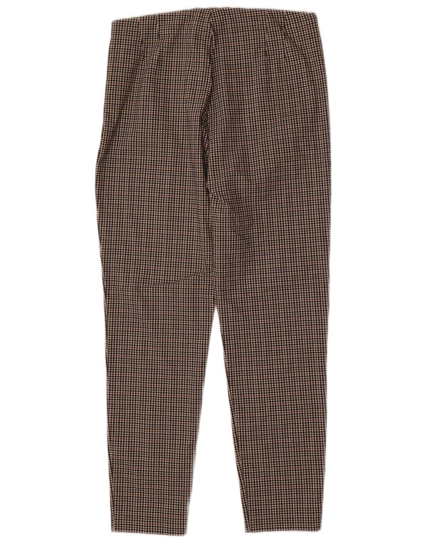 Zara Γυναικείο κοστούμι κωνικό παντελόνι 2XL W36 L27 Καφέ Check