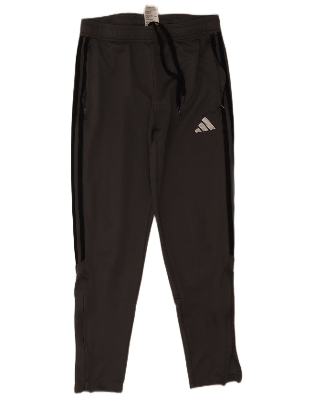 Ανδρική αθλητική φόρμα Adidas Παντελόνι από μεσαίο γκρι πολυεστέρα