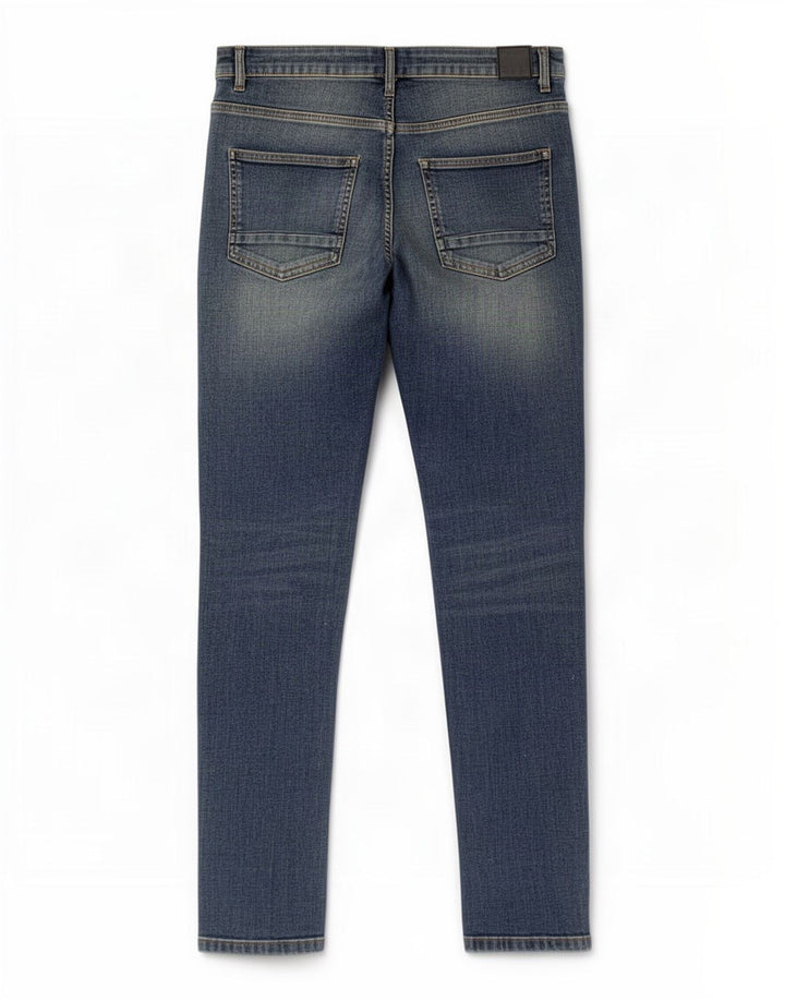 Ανδρικό πάγκο Distressed Slim Jeans W34 L32 Μπλε βαμβακερό
