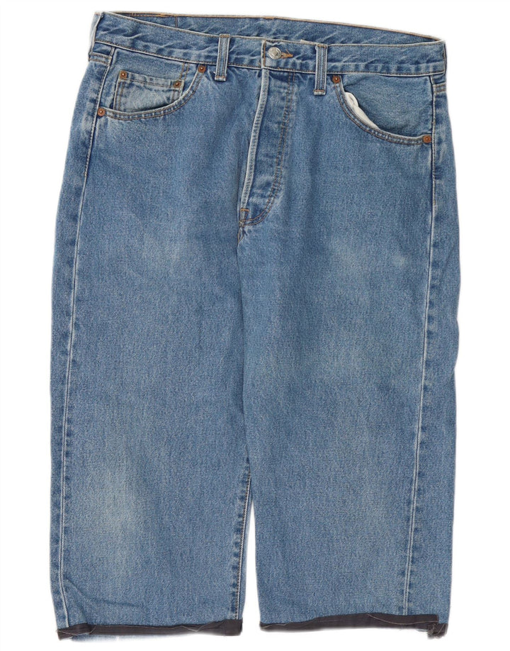 LEVI'S Ανδρικό 501 Capri Jeans W34 L19 Μπλε βαμβακερό