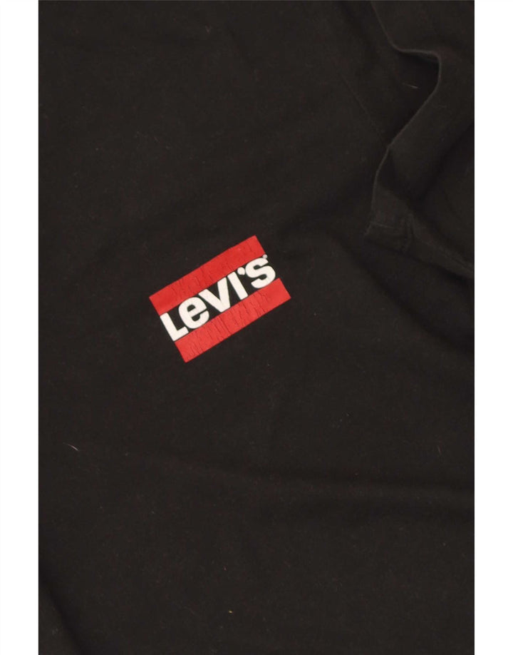 Ανδρικό T-Shirt Levi's Top μεγάλο μαύρο βαμβακερό