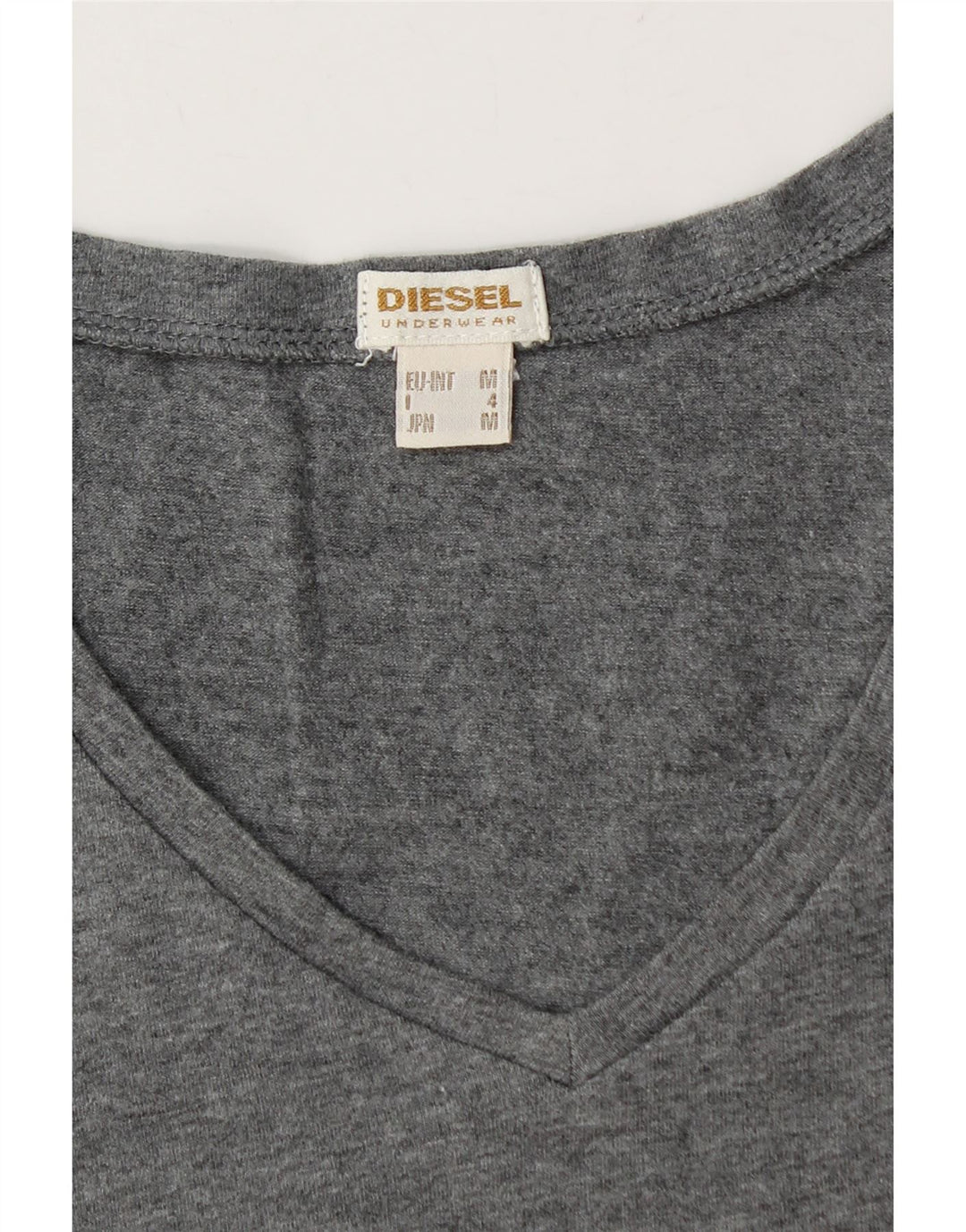 Γυναικείο T-Shirt DIESEL Top UK 12 Medium Grey