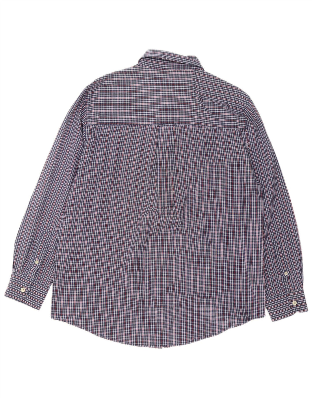Ανδρικό πουκάμισο Chaps, μεσαίο μπλε βαμβακερό Gingham