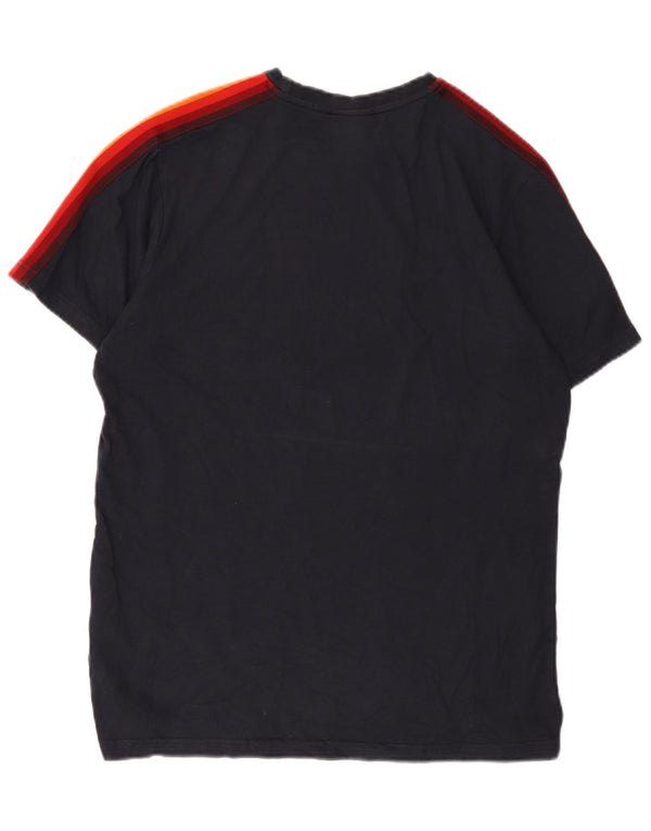 Ανδρικό T-Shirt Ellesse Top Medium Navy Blue Colourblock Βαμβακερό