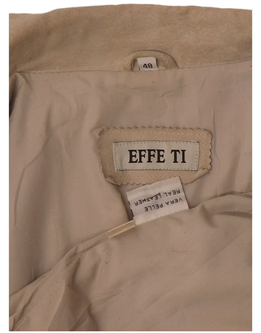 Vintage Γυναικείο Suede Jacket IT 48 XL Beige Leather