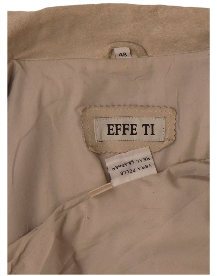 Vintage Γυναικείο Suede Jacket IT 48 XL Beige Leather