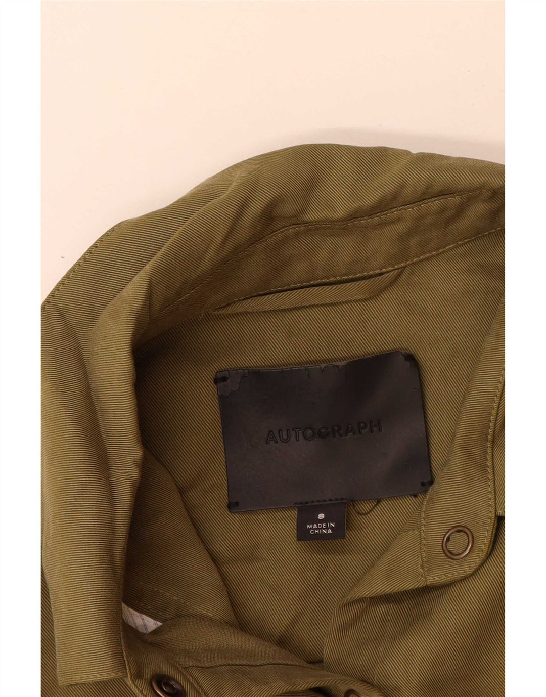 Marks & Spencer Γυναικείο πουκάμισο Autograph UK 8 Small Khaki Tencel
