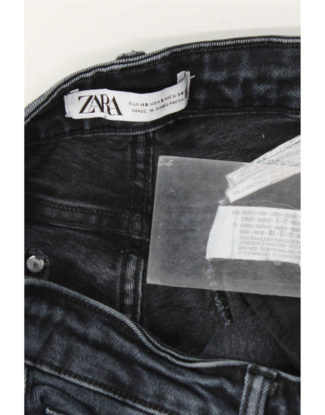 Zara Γυναικείο Slim Jeans EU 40 Medium W30 L26 Navy Blue Cotton