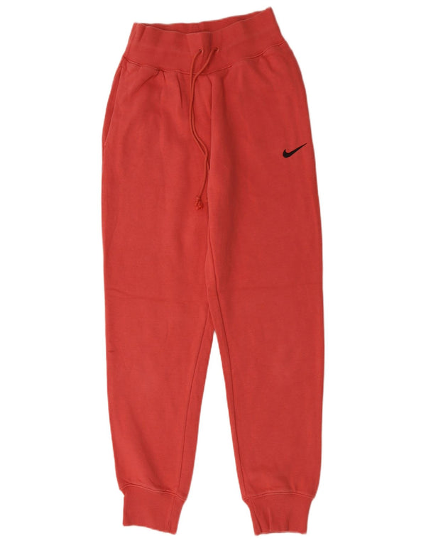 Γυναικεία αθλητική φόρμα Nike Παντελόνι Joggers UK 8 Μικρό κόκκινο βαμβακερό