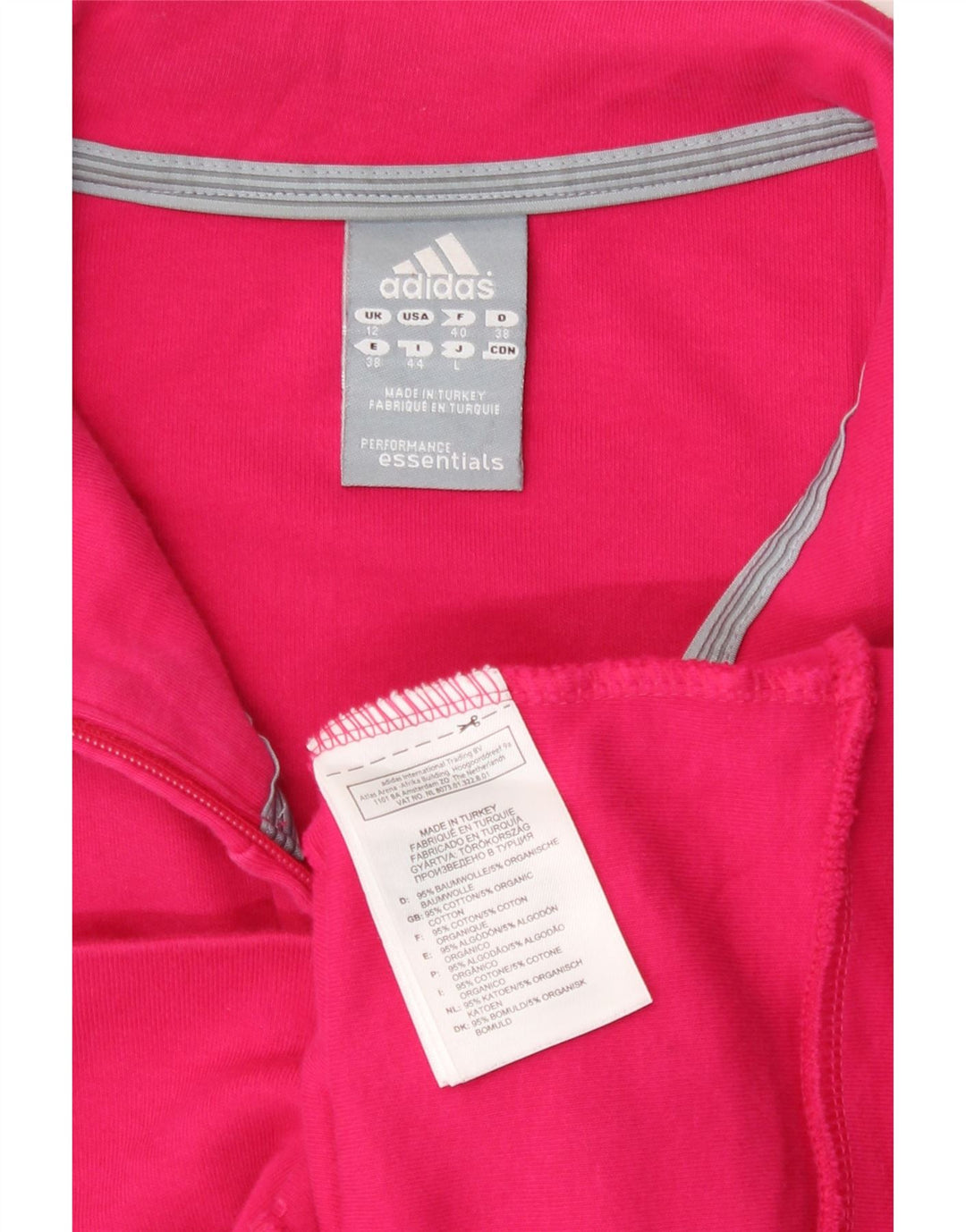Γυναικεία αθλητική φόρμα Adidas Top Jacket UK 12 Medium Pink Cotton