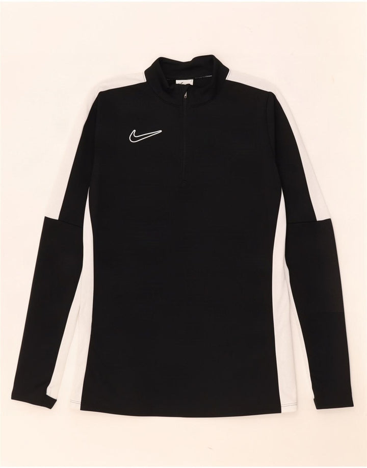 Ανδρική φόρμα Nike Dri Fit με φερμουάρ πουλόβερ με φόρμα Top XS Black Colourblock