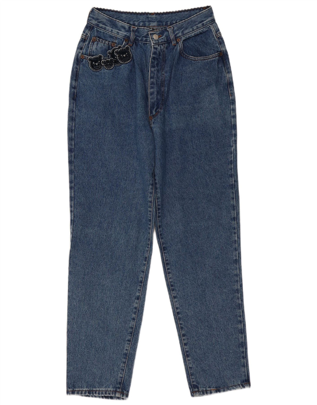 Vintage γυναικείο κωνικό ψηλόμεσο τζιν W32 L30 Μπλε βαμβακερό