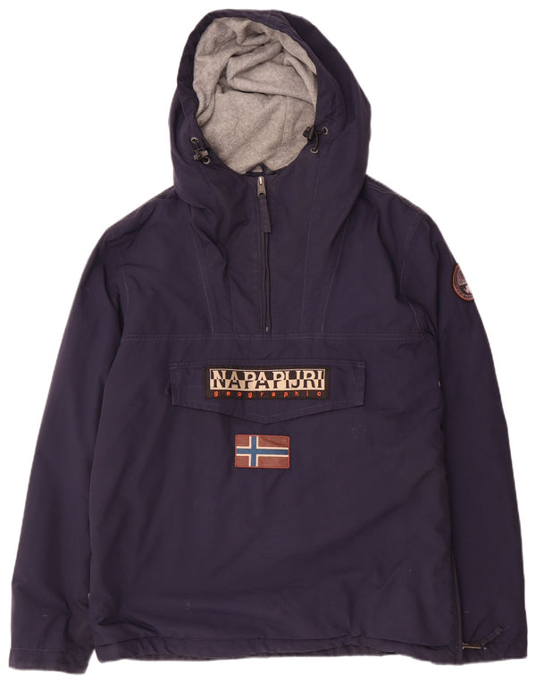 Ανδρικό μπουφάν Anorak με κουκούλα Napapijri UK 38 Medium Navy Blue