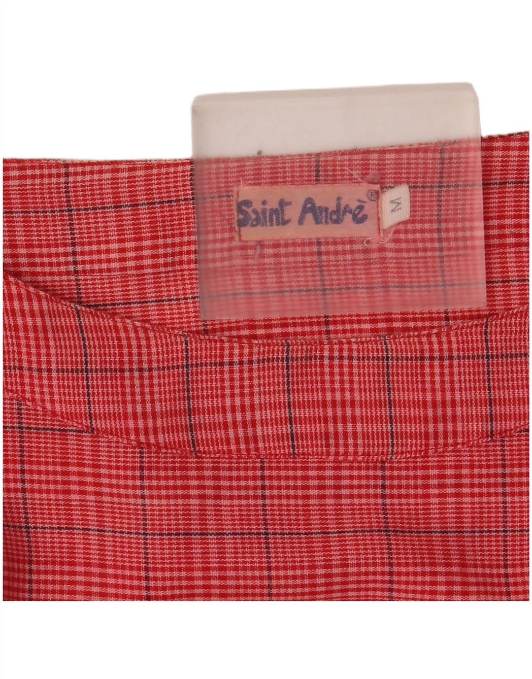 Vintage γυναικεία μακρυμάνικη μπλούζα μπλούζα UK 14 Medium Pink Check
