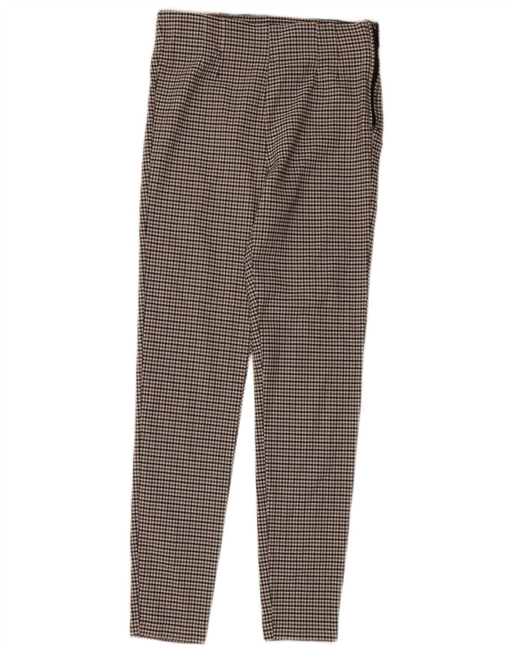 Zara Γυναικείο Skinny Casual Παντελόνι Μεσαίο W30 L30 Πολύχρωμο Gingham