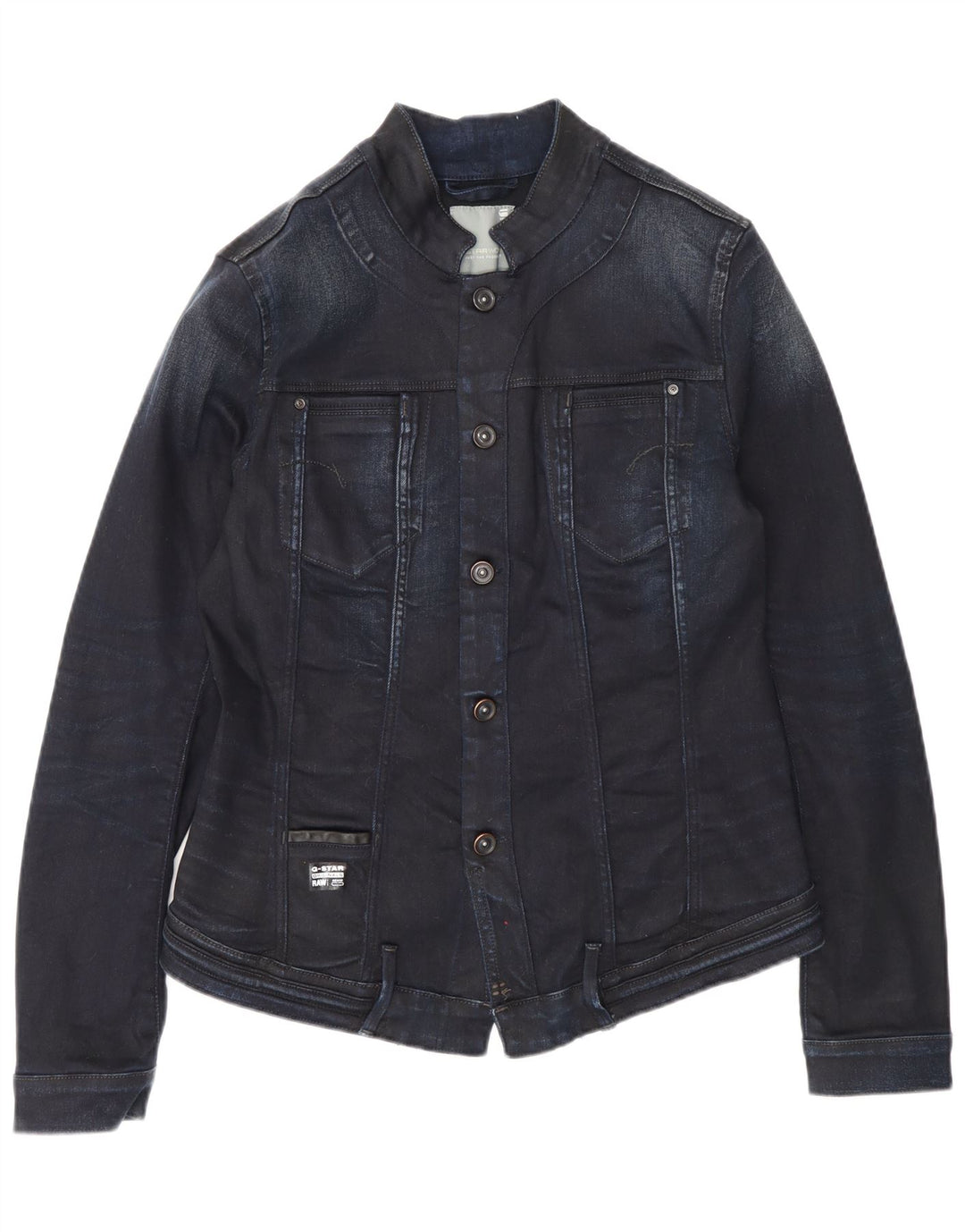 G-Star Γυναικείο Τζιν Μπουφάν UK 14 Large Navy Blue
