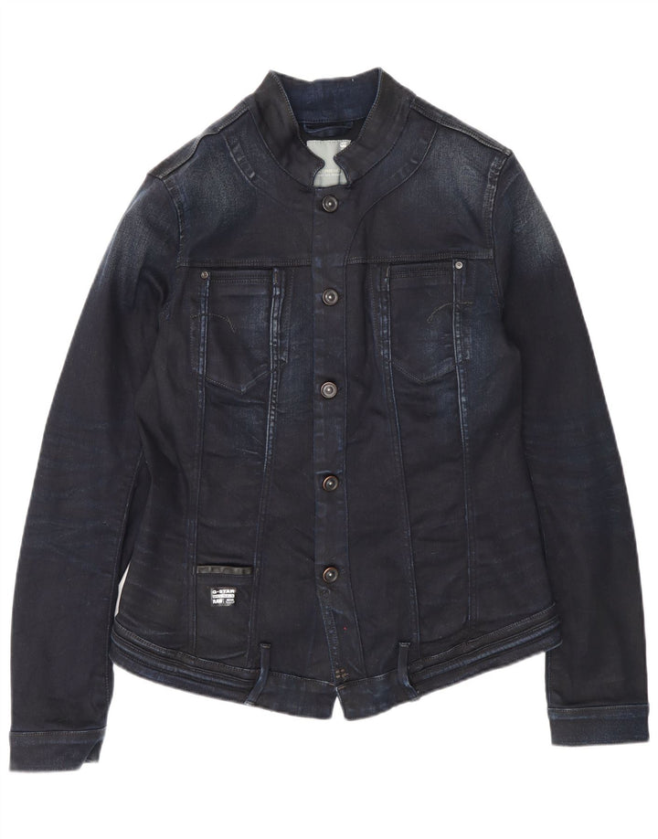G-Star Γυναικείο Τζιν Μπουφάν UK 14 Large Navy Blue