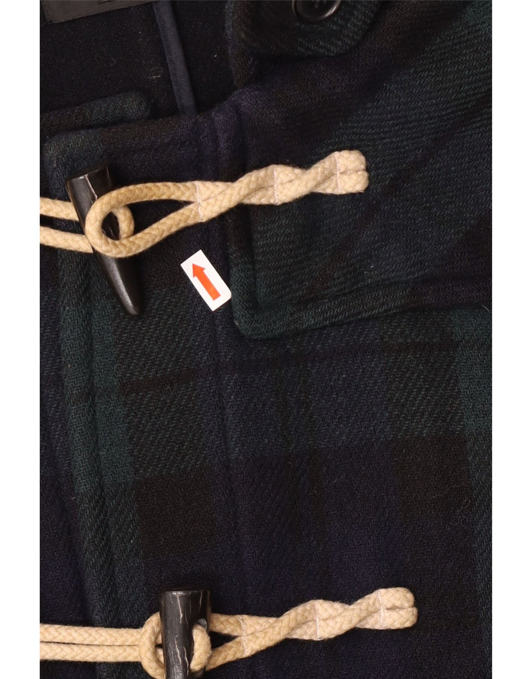Uniqlo Ανδρικό παλτό Duffle με κουκούλα UK 36 Small Navy Blue Check