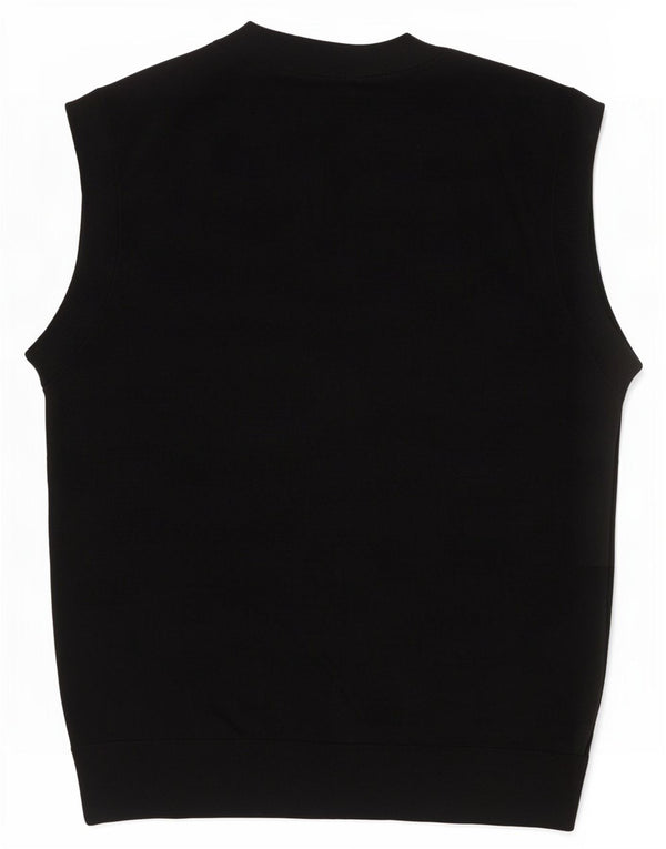 Zara Γυναικείο Γιλέκο Tank Top UK 16 Large Black Lyocell