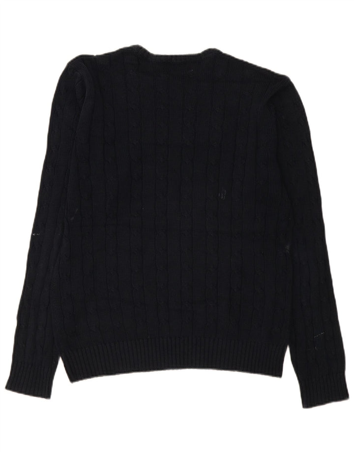 Ανδρικό πουλόβερ Marks & Spencer Blue Harbour Crew Neck Jumper Small Navy