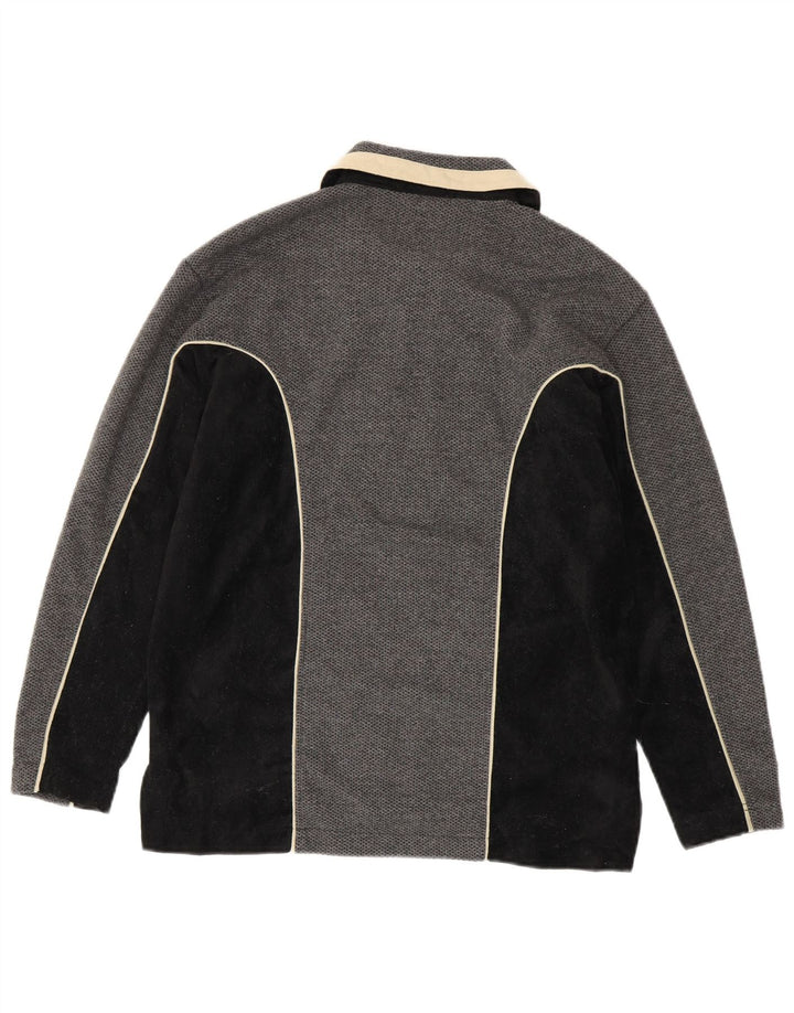 Ανδρική αθλητική φόρμα ASICS Μπουφάν μεσαίου γκρι Colourblock