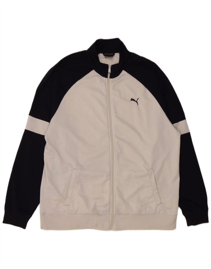 Ανδρική φόρμα PUMA Top Jacket 2XL Navy Blue Colorblock Polyester