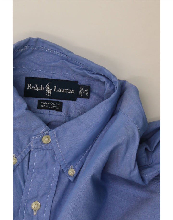 Ανδρικό πουκάμισο Ralph Lauren, μέγεθος 16, μεγάλο μπλε βαμβακερό