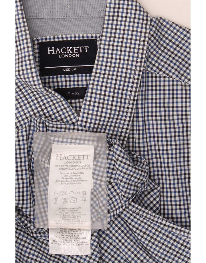Ανδρικό πουκάμισο Hackett Slim Fit Medium Blue Gingham Cotton