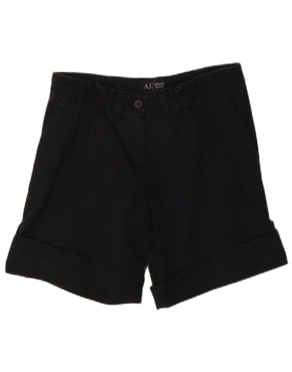 Armani Γυναικείο σορτς Chino EU 40 Medium W27 Βαμβακερό μαύρο ρίγες