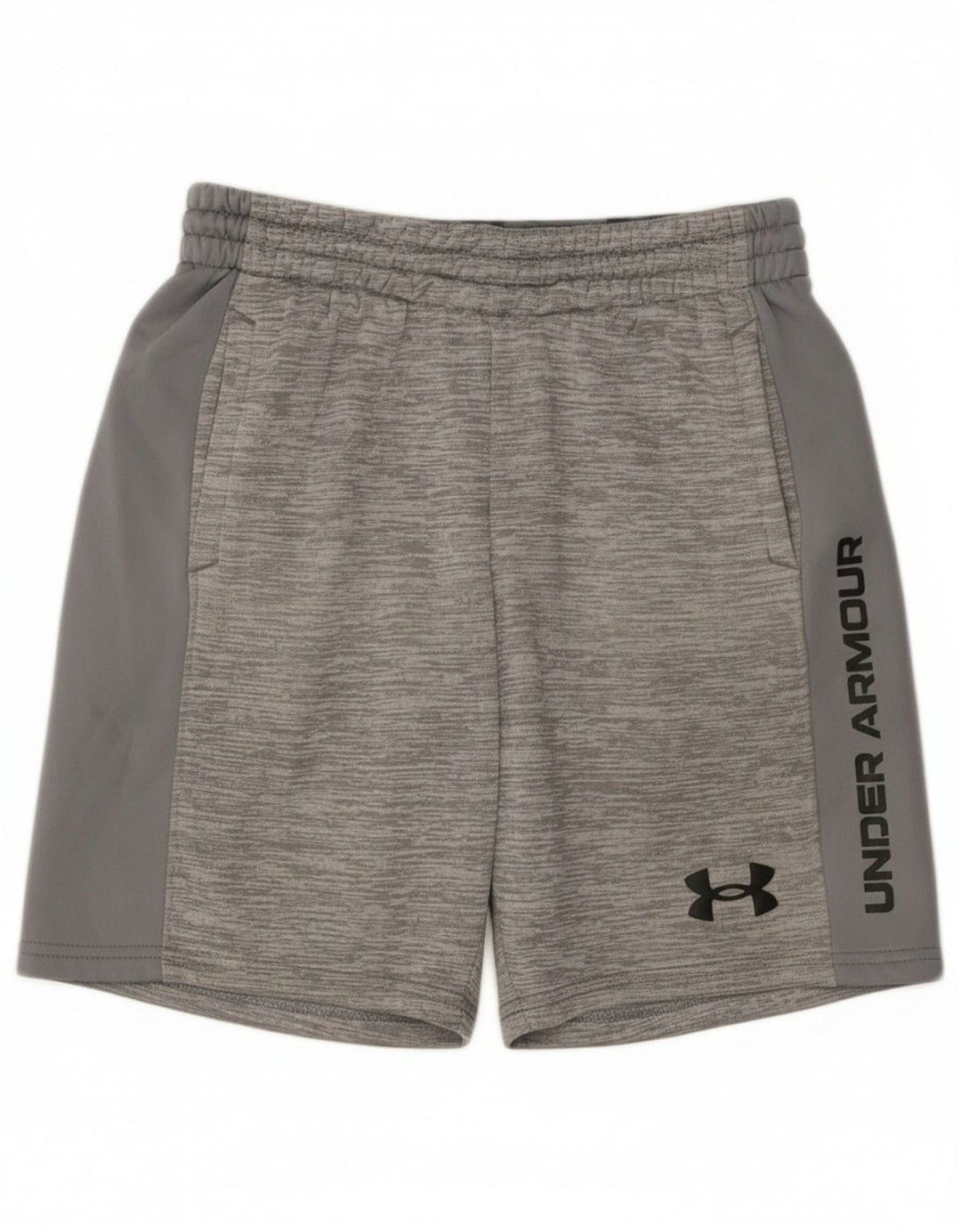 Under Armour Boys γραφικά αθλητικά σορτς 9-10 ετών με μεσαίο γκρι φλεκ