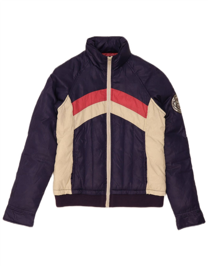 Gaudi Γυναικείο μπουφάν με επένδυση IT 42 Medium Navy Blue Colorblock Πολυεστέρας