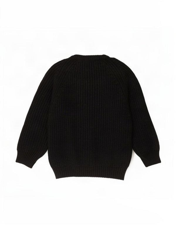 The Sweater Shop Ανδρικό Boat Neck Jumper Medium Black New Wool
