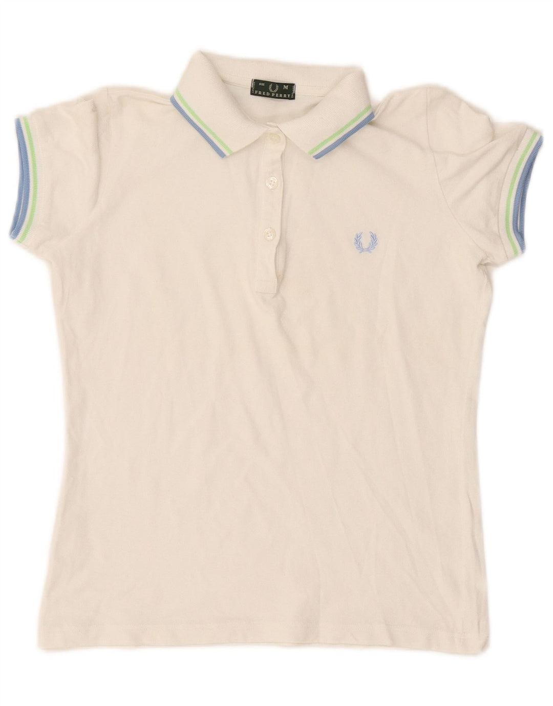 Fred Perry γυναικείο μπλουζάκι πόλο UK 12 Medium White