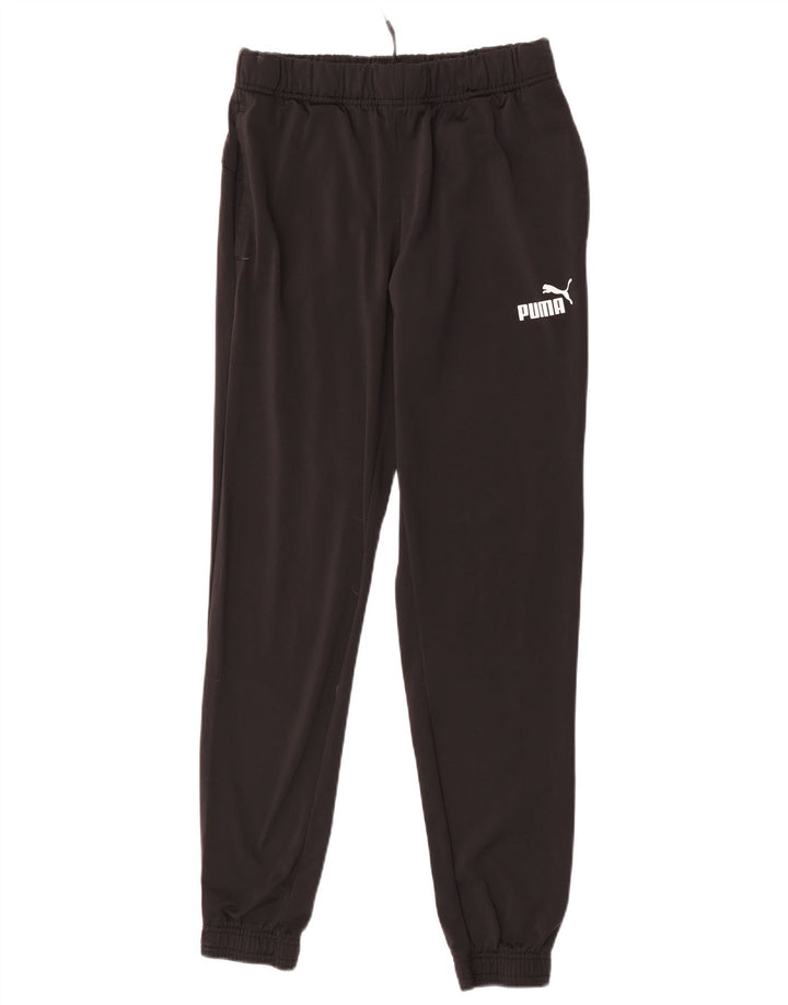 PUMA Γυναικεία αθλητική φόρμα Παντελόνι Joggers UK 12 Μεσαίου Μαύρου Πολυεστέρα