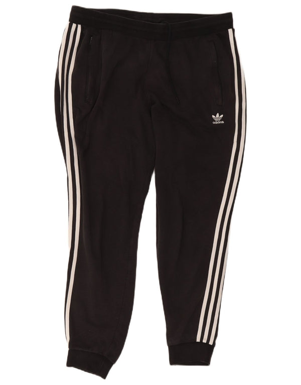 Γυναικεία αθλητική φόρμα Adidas Παντελόνι Joggers UK 18 XL Μαύρο βαμβακερό