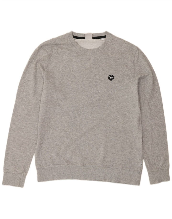 Ανδρικό φούτερ Jack & Jones, βαμβακερό, μεγάλο γκρι