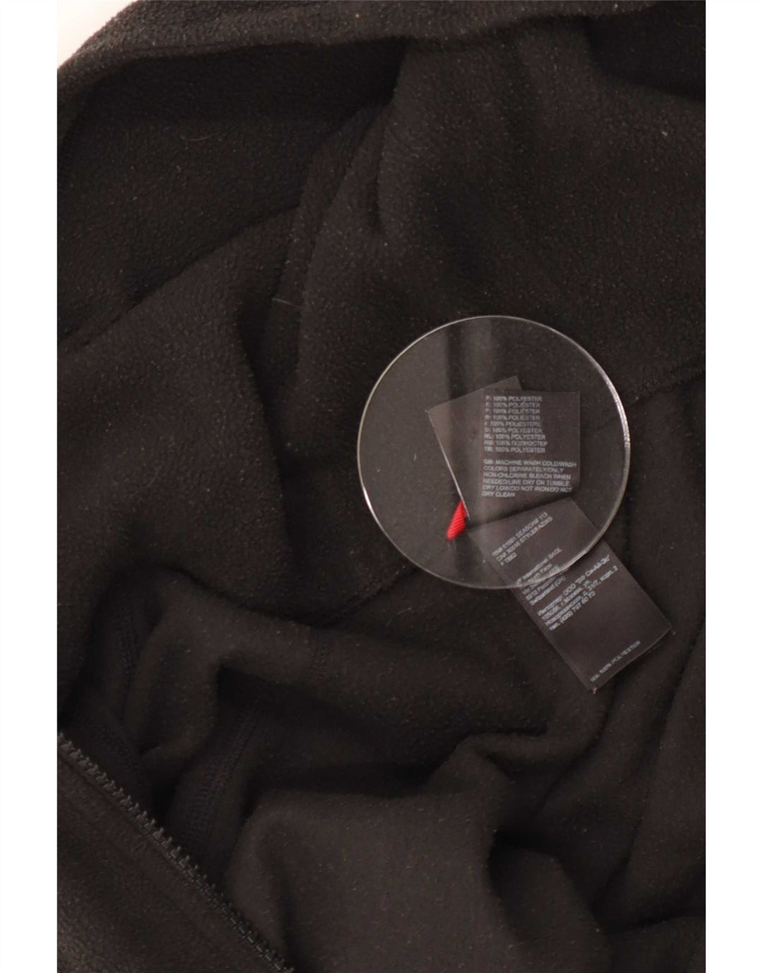 The North Face γυναικείο φλις μπουφάν με κουκούλα UK 12 μεσαίο μαύρο πολυεστέρα