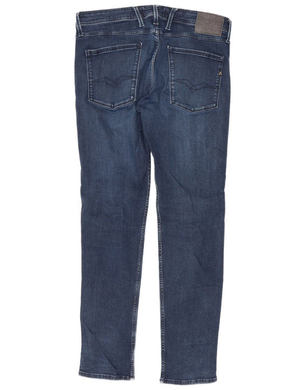 Replay Ανδρικό Anbass Slim Jeans W36 L32 Navy Blue Cotton