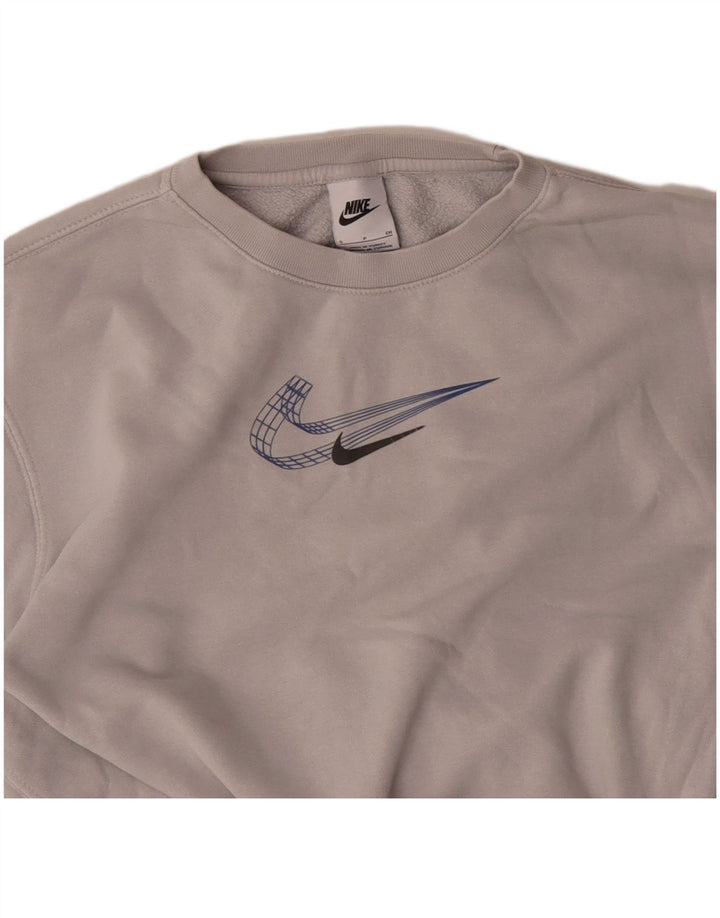 Γυναικεία φούτερ NIKE Jumper UK 8 Small Grey Cotton
