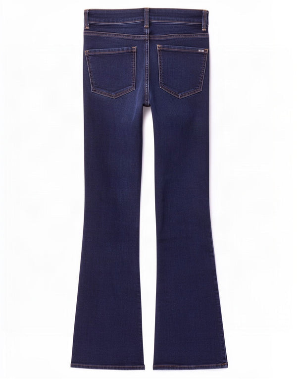 Marks & Spencer Womens The Eva Bootcut Jeans UK 8 Small W26 L31 Navy Blue