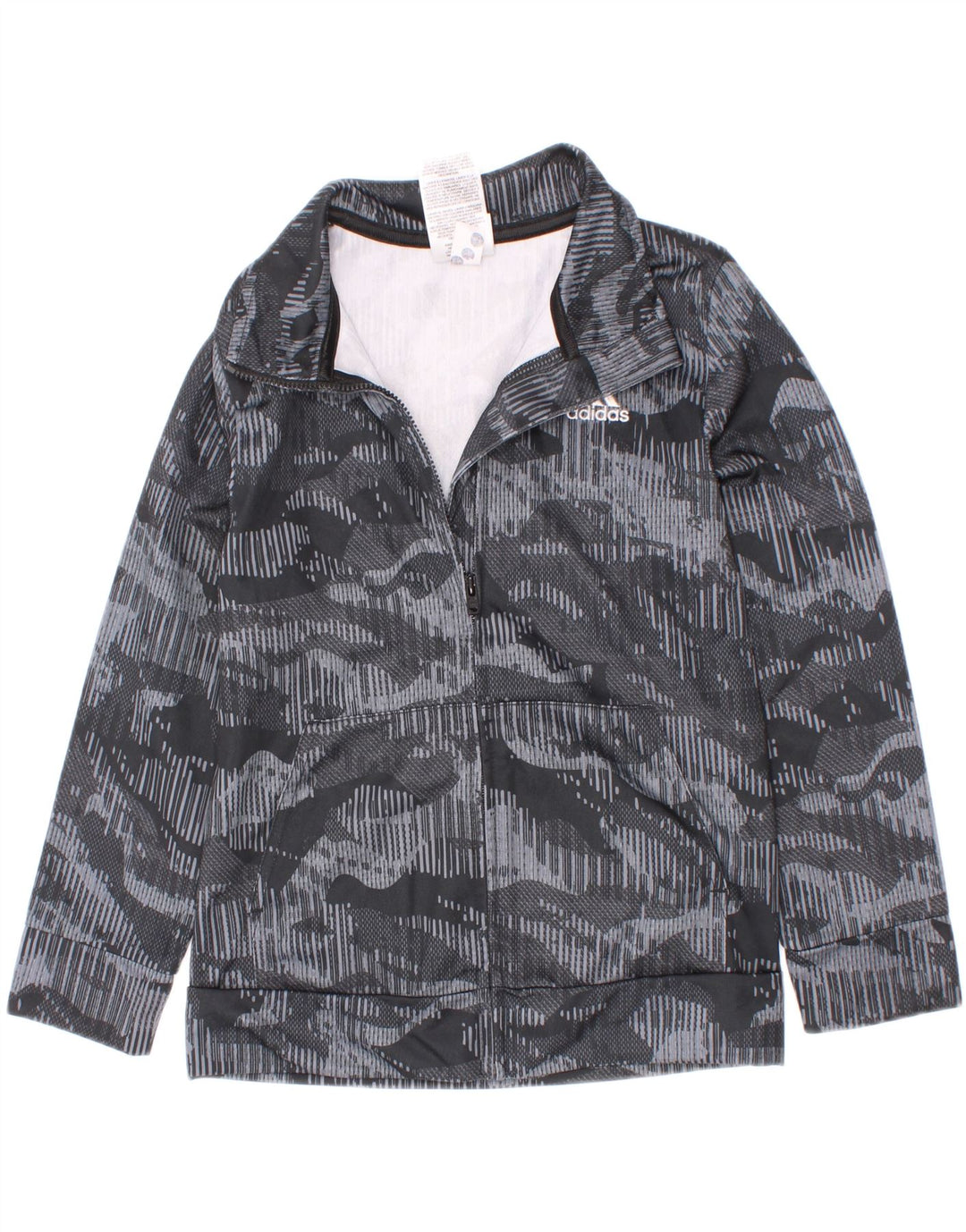 Adidas Boys αθλητική φόρμα Top Jacket 5-6 Years Grey Camouflage Polyester