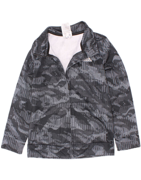 Adidas Boys αθλητική φόρμα Top Jacket 5-6 Years Grey Camouflage Polyester