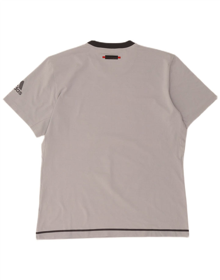 Ανδρικό γραφικό T-Shirt Adidas Top XL Grey Polyester