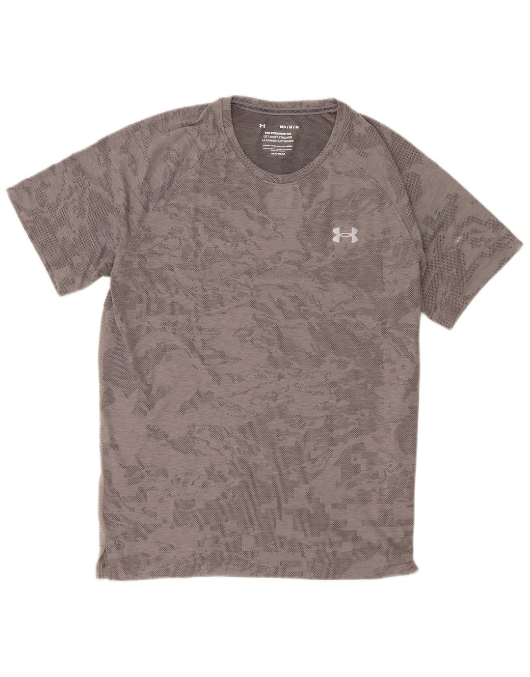 Ανδρικό μπλουζάκι Under Armour Heat Gear Top Medium Grey Camouflage