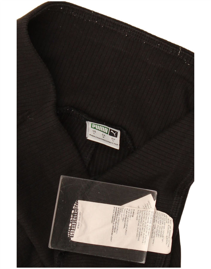 Puma Γυναικείο κολάν UK 14 μεγάλο μαύρο βαμβακερό