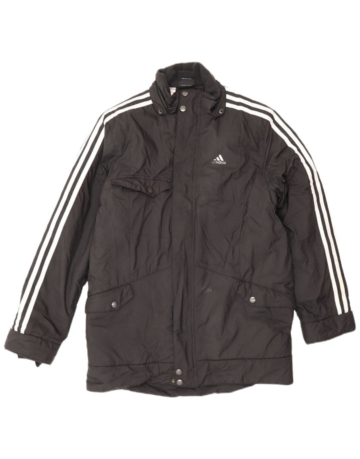 Adidas Boys Graphic Windbreaker Παλτό 13-14 ετών Μαύρο Πολυαμίδιο