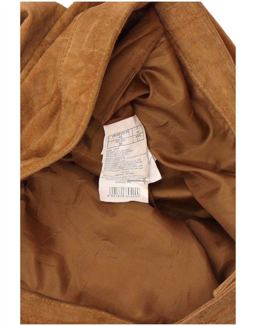 Pimkie Γυναικεία Suede Mini Φούστα IT 44 Medium W32 Καφέ Δερμάτινο