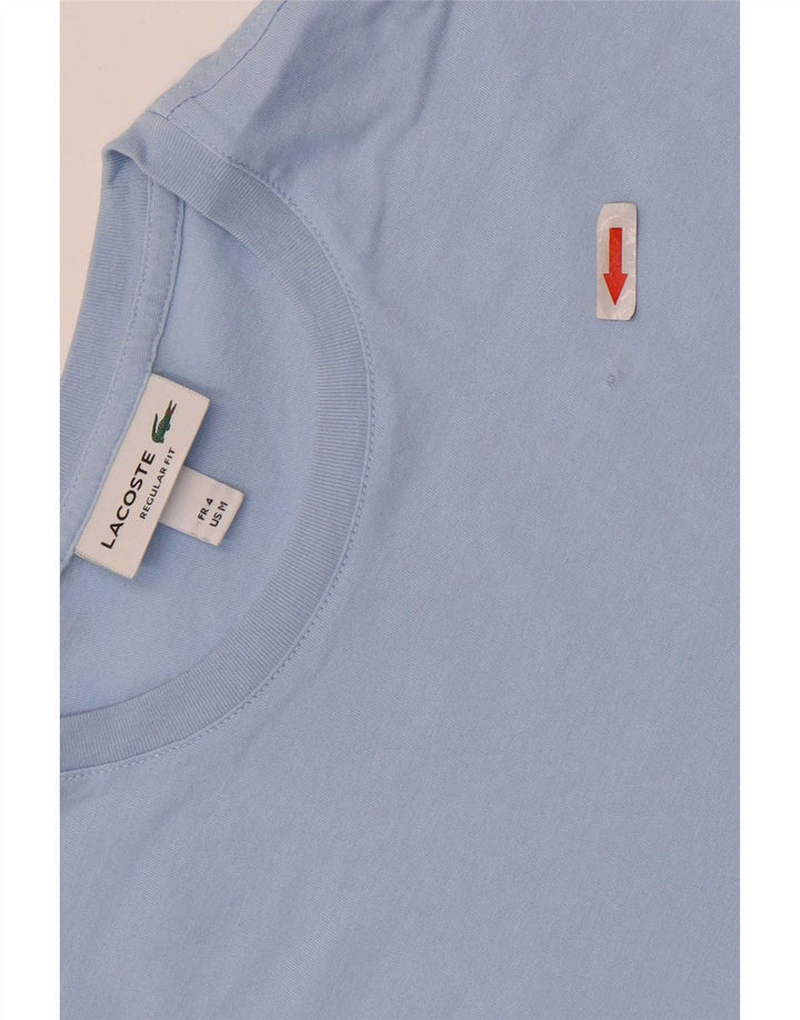 Ανδρικό μπλουζάκι Lacoste κανονική εφαρμογή Top size 4 Μεσαίο μπλε βαμβακερό