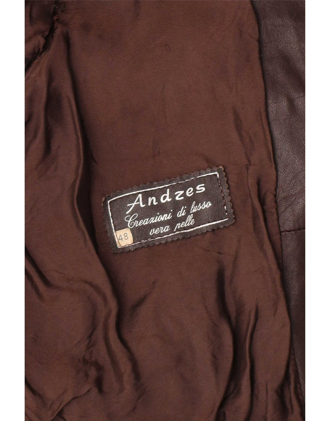 Vintage Ανδρικό Bomber Δερμάτινο Μπουφάν IT 48 Δερμάτινο Μεσαίο Καφέ